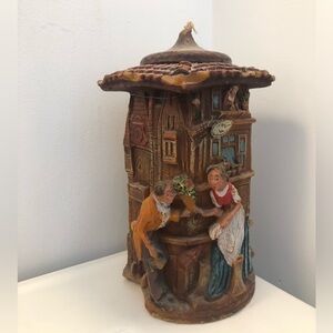 Charming Village Scene Art Gunter Candle